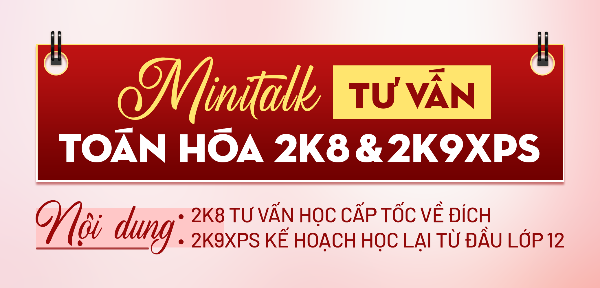 QUÀ TẶNG 2K8 & 2K9 - MÔN TOÁN
